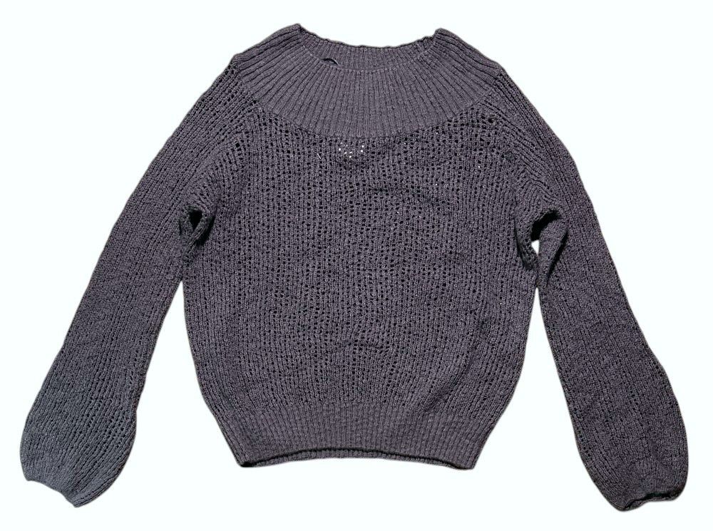 Billabong Crochet Style Bell Sleeve Scoop Neck Sweater Small